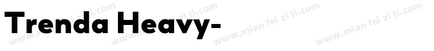 Trenda Heavy字体转换